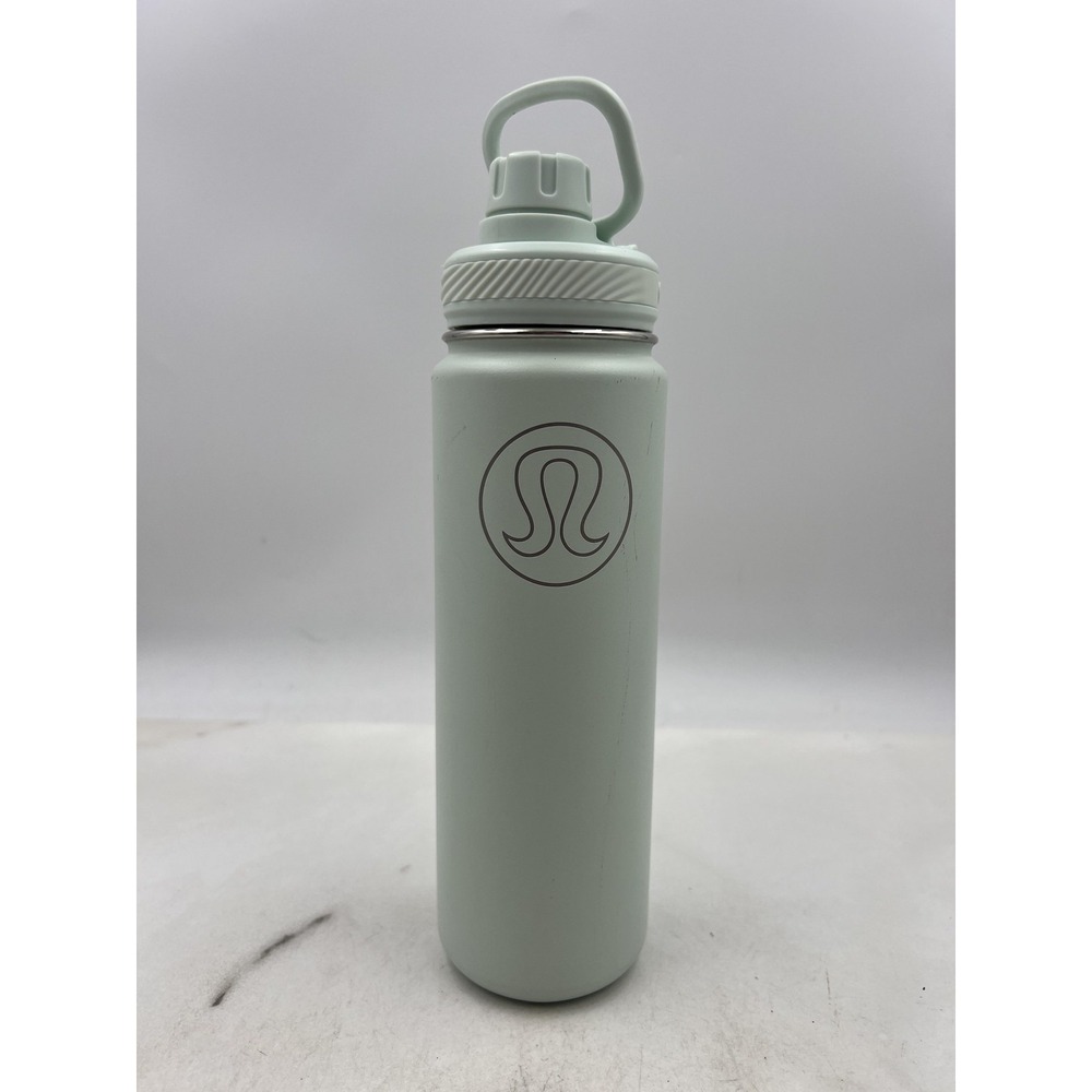 Lululemon Insulated Water Bottle Stainless Steel Handle Hot Cold Adults 10in